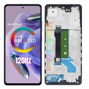 Écran de remplacement IPARTS neuf pour Xiaomi Redmi Note 12 Pro+ 5G 22101316UCP 22101316UG <span class=keywords><strong>OLED</strong></span> tactile avec châssis assemblé OEM - Product Image 1