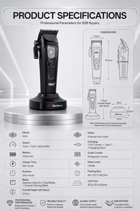 Ipro S1101 DLC เบลด7000-8000รอบต่อนาทีโร<span class=keywords><strong>เต</strong></span>อร์ภายนอกแบบไร้แปรงหวีผม<span class=keywords><strong>แบ</strong></span>บมืออาชีพที่ปรับความยาวได้<span class=keywords><strong>แบ</strong></span><span class=keywords><strong>ต</strong></span><span class=keywords><strong>เต</strong></span>อรี่4500mAh - Product Image 6