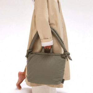 Free Sample Personalized large-capacity puffer <b>convertible</b> shoulder crossbody tote handbag <b>backpack</b> for ladies women - Product Image 4