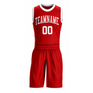 Ensemble d'uniformes de basket-ball personnalisés avec logo imprimé, légers et respirants, pour hommes et femmes, 100% polyester - Product Image 4
