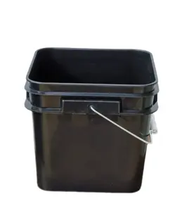 Square Plastic Bucket 5L 6L 8L 12.5L 15L Cat Litter Container Pet Food Box