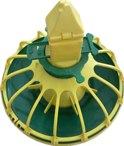 Automatic Feed Pan in Poultry Farm Pan <strong>Feeder</strong> Hi Quality Pan <strong>Feeder</strong> for Chicken ,<strong>Duck</strong>,Goose,Broiler,Breeder Green-yellow Color - Product Image 1