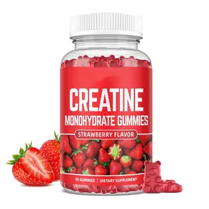 OEM Label pribadi Creatine Monohydrate Gummy otot suplemen untuk sebelum latihan untuk wanita dan pria