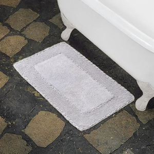 U Shaped Toilet Contour Rug Embossed Pebble <b>Stone</b> Coral Fleece Cotton Bath Mat Non-Slip Super Absorbent <b>Memory</b> Foam Quick Dry - Product Image 3