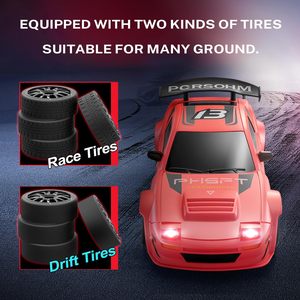 Meilleure vente 4WD haute vitesse dérive Rc <span class=keywords><strong>voiture</strong></span> deux ensembles pneus haute vitesse dérive 30 KM/H rétro <span class=keywords><strong>course</strong></span> électrique jeu <span class=keywords><strong>course</strong></span> véhicule jouet <span class=keywords><strong>cadeau</strong></span> - Product Image 4