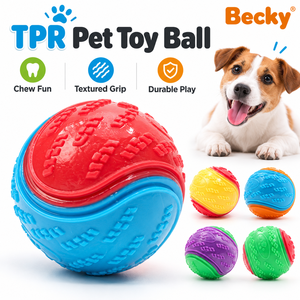 Pelota <span class=keywords><strong>de</strong></span> Goma TPR Resistente a Mordidas para <span class=keywords><strong>Perros</strong></span>, Juguete Molar con Sonido, Forma <span class=keywords><strong>de</strong></span> Pelota <span class=keywords><strong>de</strong></span> Tenis, para Entrenamiento y Juego al Aire Libre - Product Image 1
