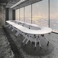 Vente directe Tables de formation pliables combinables Bureau et table extensibles pour les établissements de formation Bureaux de bureau