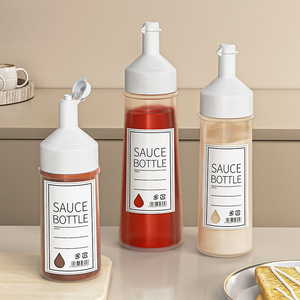 Botellas exprimibles para aderezo de ensalada, salsa de tomate, salsas de cocina de plástico apto para alimentos, salsa de ostras y miel. - Product Image 5