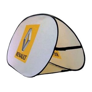 ป้ายแบนเนอร์พับได้แบบพกพาปรับแต่งได้สำหรับงานแสดงสินค้ากลางแจ้ง โครงโฆษณาธุรกิจแบบพับได้ รูปวงรี วงกลม ธงแนวนอน - Product Image 3