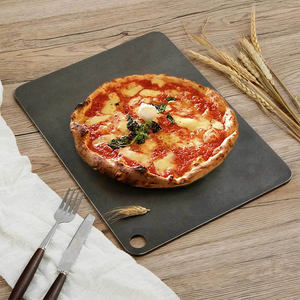 Plaque à <span class=keywords><strong>pizza</strong></span> carrée en acier au carbone Plaque à <span class=keywords><strong>pizza</strong></span> Peel Heavy Duty Bakeware Pan - Product Image 3