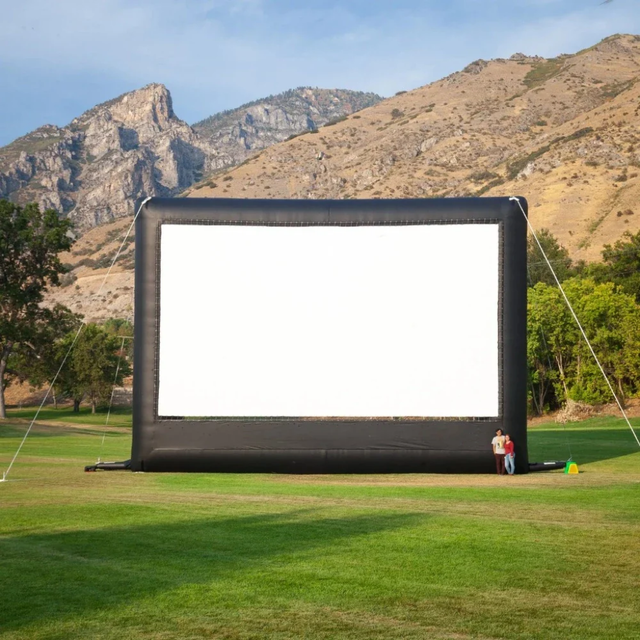 Large Inflatable Projection Screen Outdoor Portable Air Cinema Screen for Party and Movie Nights