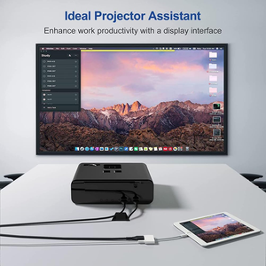 อะแดปเตอร์ USB L เป็น HDTV 1080P ตัวแปลงหน้าจอพร้อมพอร์ตชาร์จ USB L, อะแดปเตอร์ iPhone เป็น HDTV ใช้งานร่วมกับโปรเจคเตอร์/จอมอนิเตอร์ได้ - Product Image 5