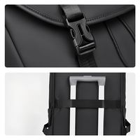 Sac à dos pour ordinateur portable 15 pouces en nylon résistant à l'eau pour homme avec logo personnalisé, idéal pour les trajets quotidiens, léger, tendance et décontracté pour les voyages