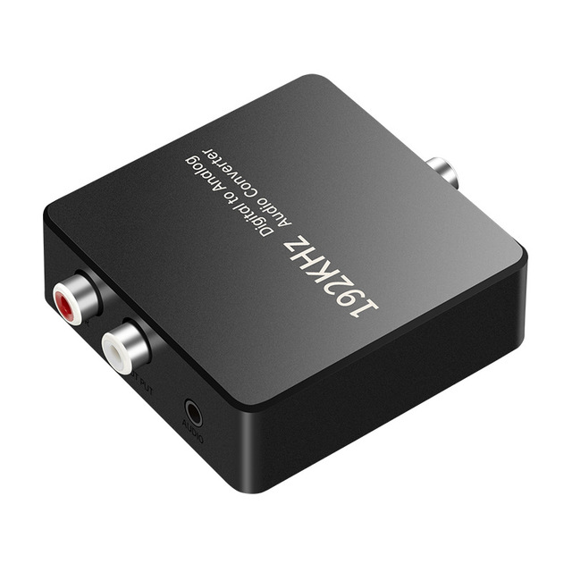 Analog Audio Converter SPDIF Digital Optical Fiber Double Lotus AUX 3.5mm TV Speaker Power Amplifier for 5.0 Built-in
