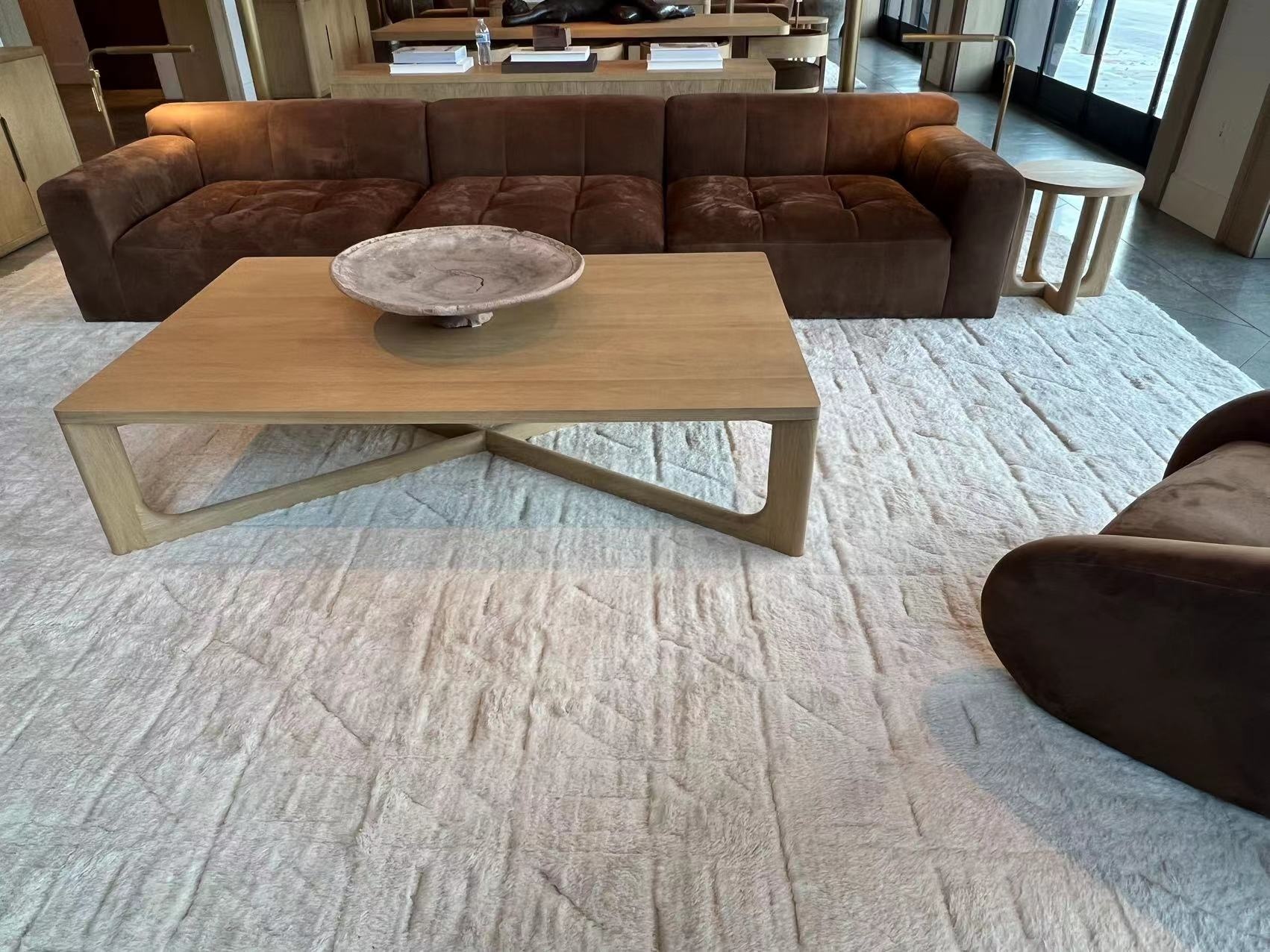 Fabric Velvet Material Modern Three Pieces Modular Sofa Living Room Sofa