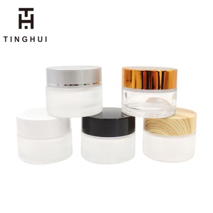 15ml 20ml 30ml 50g 60ml 100 ml Cosmetic Facial Jars Dark Brown Amber Glass <b>Cream</b> Glass Jars with Gold Black Lids for Skin Care - Product Image 5