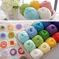 Fil acrylique épais 5 plis 50g, 100% laine pour bébé, pour tricot de pulls, tricot à la main, coton laitier, couture, tissage, motif brut teint