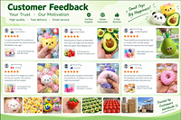 Jouets Squishy Dumpling Bao, Squishies Mystères, Jouets Sensoriels Anti-Stress, Balles Anti-Anxiété Mignonnes pour 14 ans et plus, en Caoutchouc