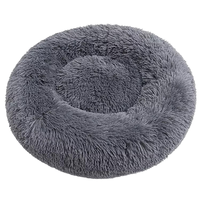 Coussin de luxe en fausse fourrure écologique de 40 cm pour chat, lit douillet pour animaux de compagnie, tapis de couchage amovible, livraison directe du fabricant pour chiens