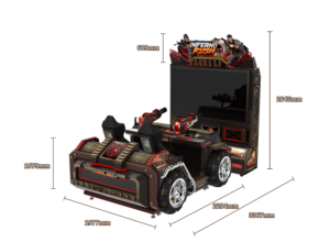 Machine d'arcade de tir commerciale à deux joueurs avec balançoire de véhicule et retour de force par vibration du siège, jeu personnalisé Lykb Immersion Real - Product Image 5