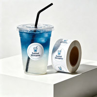 Pegatinas para Café y Té con Leche, Pegatinas Autoadhesivas con Forma Personalizada, Pegatinas de Vinilo Autoimpresas