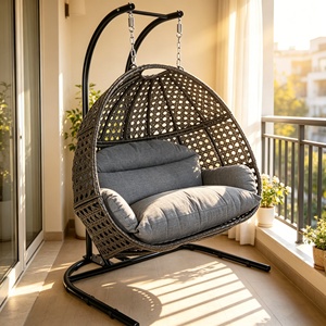 Vente chaude usine : Balançoire suspendue personnalisée en forme de nid d'oiseau, mobilier d'extérieur moderne et démontable pour jardin, balcon, cour - Product Image 5