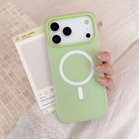 Coque de téléphone magnétique antichoc mignonne Macaron, MOQ 500, pour iPhone 18 Pro Max, 17 Air, 16 Plus, 18, 17 Plus, 16 Pro Max
