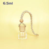 Diffuseur de parfum pour voiture en verre transparent - Bouteille de parfum pour voiture, diffuseur d'huiles essentielles, désodorisant d'ambiance, cadeau et décoration uniques