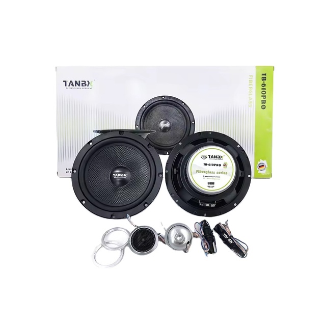 Factory Wholesale Hot Selling 6.5 Inch 2-way Component Car Speaker Full Range  Car Audio  Midrange Speakers with Tweeters