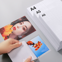 Nouveau film de plastification à froid A4 en PET, feuille d'autocollants vinyle holographique, film de plastification mat auto-adhésif imperméable