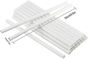 Белые пластиковые утолщенные стержни для торта, 12 шт., 24 см - Product Image 6