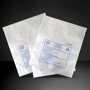 Sac antistatique personnalisé bleu à fermeture éclair, grand format, avec protection, durable, résistant à l'humidité, en PE, impression par gravure pour emballage antistatique - Product Image 4