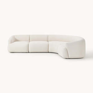 Sofá Seccional de Lujo Ligero Estilo Celebridad de Internet, Tapizado Suave, Alta Resiliencia, Cómodo, Modular, Moderno para Sala de Estar - Product Image 4