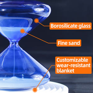 Creatività fatta a mano 5 10 30 60 minuti Timer sabbia con 7 vetro colorato minimalista grande clessidra sabbia timer per la casa - Product Image 6