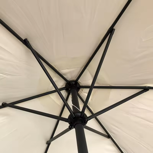 Лучшая цена, 8 железных ребер, открытый большой консольный Зонт с основанием 2,7 м - Product Image 5