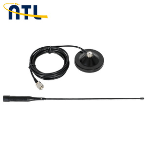 Antenne mobile multibande VHF UHF Antele à montage magnétique, gain 3dBi, polarisation verticale, en plastique noir, modèle Communications - Product Image 5