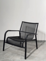 Chaise d'extérieur empilable traditionnelle en plastique H-355B pour une personne, avec coussin confortable, grande taille, pour hôtels et hôpitaux