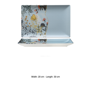 โบตานิกา บลู ถาดเสิร์ฟ 30 × 20 ซม. ทรงสี่เหลี่ยมโตเกียว M1934 - Product Image 3