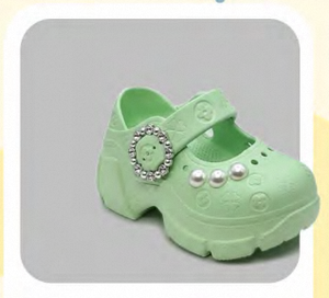 Zoccoli con plateau e perle, stile Mary Jane, scarpe estive da donna e ragazza, taglia 16, morbidi, leggeri, con punta chiusa e suola in plastica - Product Image 4
