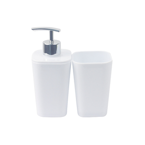 Eco-friendly plastic BPA free foam Liquid pump Soap Dispenser bottle toothbrush box cup Bathroom Accessories gift set