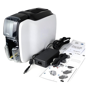 Imprimante de cartes d'identité PVC recto verso <span class=keywords><strong>Zebra</strong></span> ZC300/100 originale, appareil intelligent RFID NFC pour le bureau, les entreprises, les cartes de membre des employés - Product Image 2