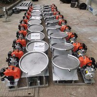 Machine à Séparer le Or par Vibrations à Bol Vibrant, Moteur à Essence Portable Extérieur 2HP, Équipement d'Extraction d'Or de 1 Pouce