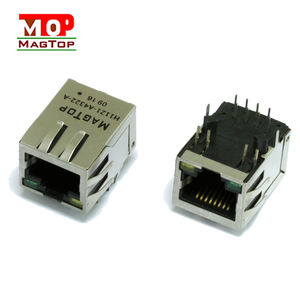 Conector RJ45 de Perfil Bajo, Montaje Vertical, Puerto Único, con Imanes para Conectores de Red Modulares - Product Image 6