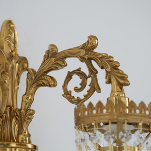 Lampada da <span class=keywords><strong>parete</strong></span> medievale in rame retrò francese per <span class=keywords><strong>camera</strong></span> da letto di lusso creativo soggiorno Hotel di cristallo LED <span class=keywords><strong>camera</strong></span> da letto principale <span class=keywords><strong>parete</strong></span> del comodino - Product Image 5