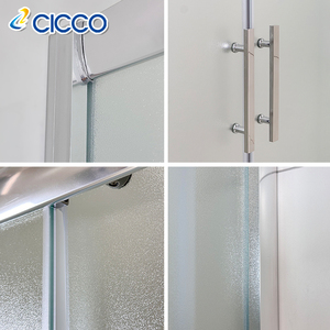 Khung Nhôm Cửa Trượt 6Mm Lê Tempered Glass Bồn Tắm Vòi Hoa Sen Màn Hình Cho Khách Sạn Sử Dụng Sang Trọng Tắm Phòng Tắm Cấu Hình - Product Image 4