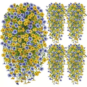 Orchidée <span class=keywords><strong>Vanda</strong></span> Artificielle Murale <span class=keywords><strong>Violette</strong></span> en Plastique Semi-Faite à la Main, Guirlande pour Baldaquins Extérieurs et Paniers Suspendus, Saint-Valentin - Product Image 5