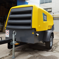 Compresseur d'Air Industriel à Vis Diesel Portable Atlas Copco XAS88 XATS350 XRHS650 pour Travaux de Construction