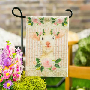 Promoción de nuevos productos Bandera de jardín de sublimación personalizada con poste, banderas de jardín de temporada Juego de 12 - Product Image 4