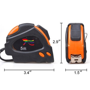 ตลับเมตรเหล็ก 5 เมตร แบบกดหยุดสองจุด พร้อมระบบล็อคอัตโนมัติ - Product Image 2