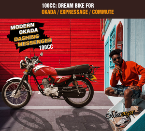 Moto vintage Messedger 125-9A 100CC avec moteur 4 temps refroidi par air à essence CG125 - Product Image 3